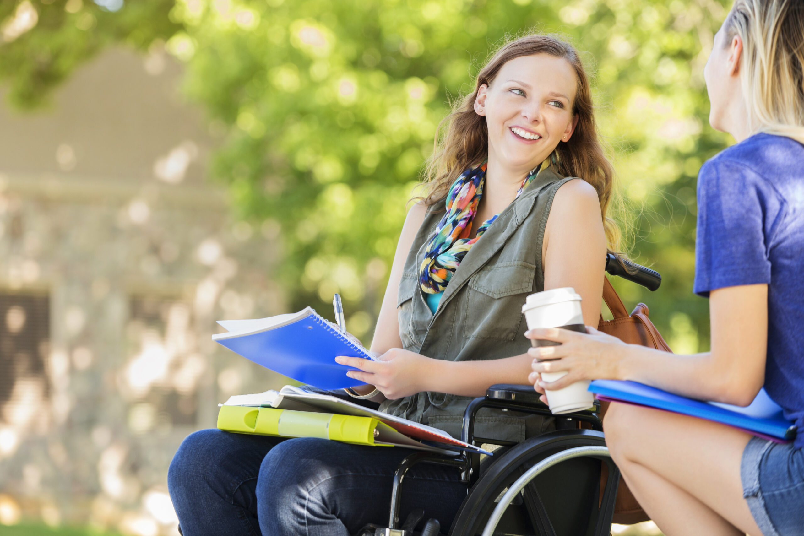 Happy People In Wheelchairs